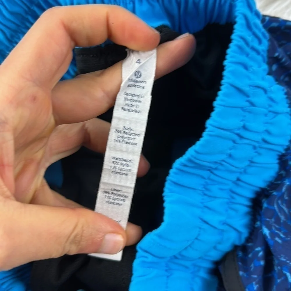 Lululemon Tracker Short III Samba Snake Kayak Blue Hero Blue / Kayak Blue - Picture 5 of 7